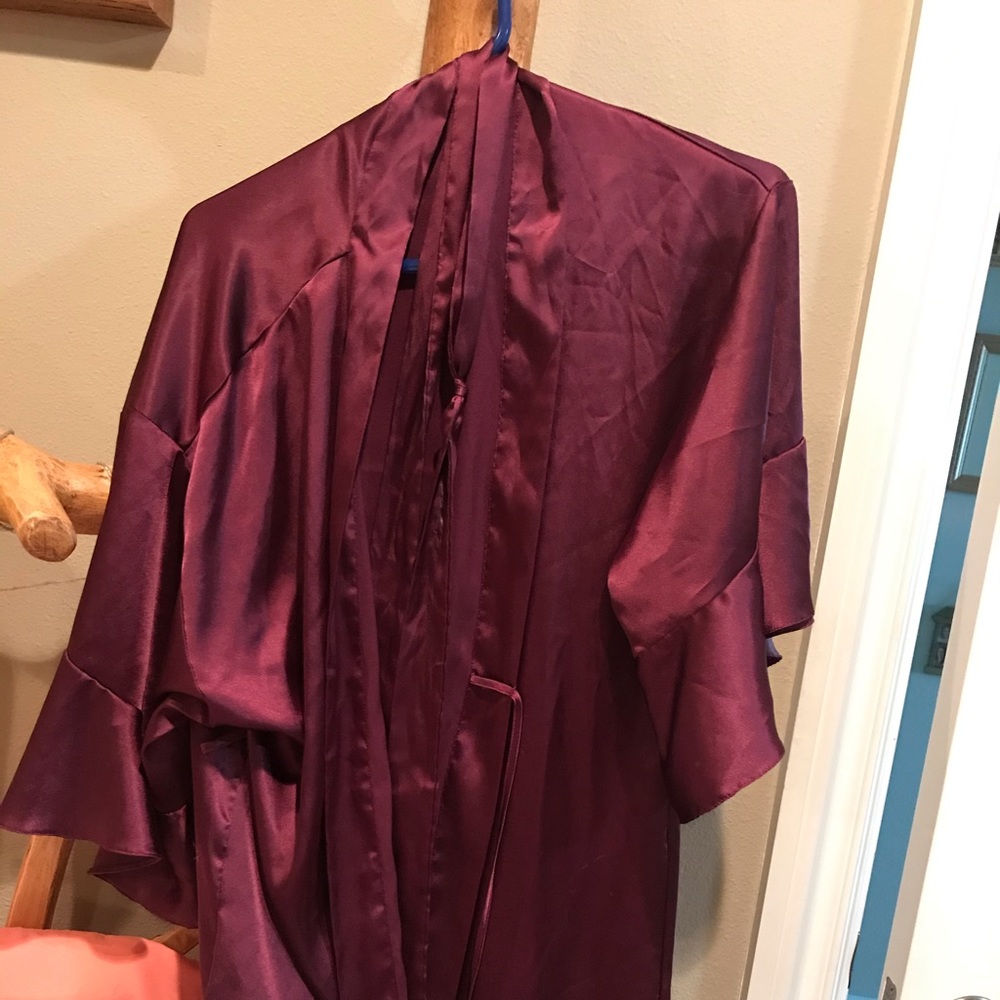 Victoria’s Secret purple satin bathrobe XS